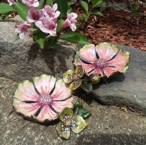 Jay Strongwater Maya Flower Trinket Tray